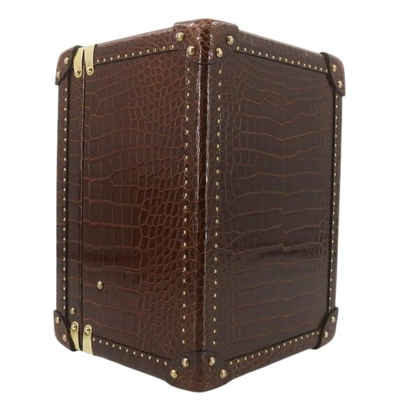 Louis Vuitton Crocodile Trunk Boite Flacons Beauty Train Case Exotic LV w/key - Picture 4 of 16